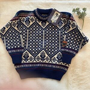 🩶SOLD🩶Dale of Norway | NWT - Wool Print Sweater - Size 8